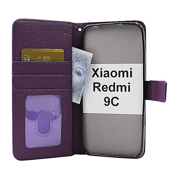 New Standcase Wallet Xiaomi Redmi 9C Ljusblå