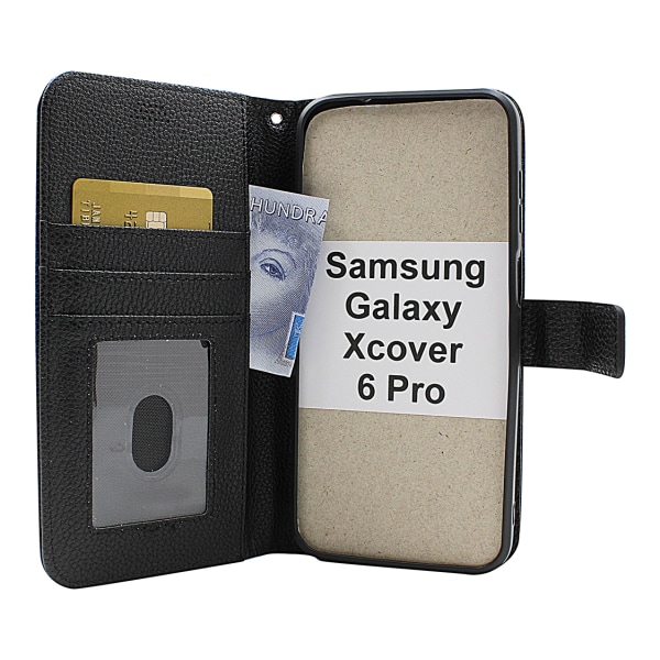 New Standcase Wallet Samsung Galaxy XCover6 Pro 5G Svart