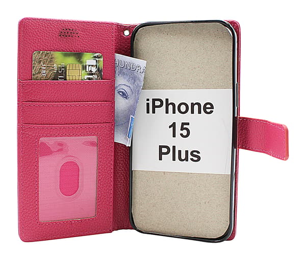 New Standcase Wallet iPhone 15 Plus Lila