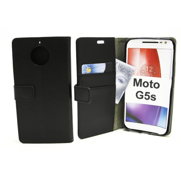 Standcase Wallet Moto G5s Svart