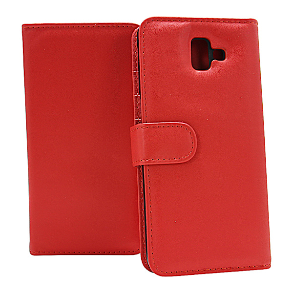 Skimblocker Plånboksfodral Samsung Galaxy J6 Plus (J610FN) Röd
