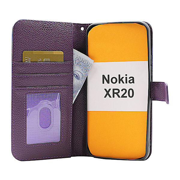 New Standcase Wallet Nokia XR20 Ljusblå
