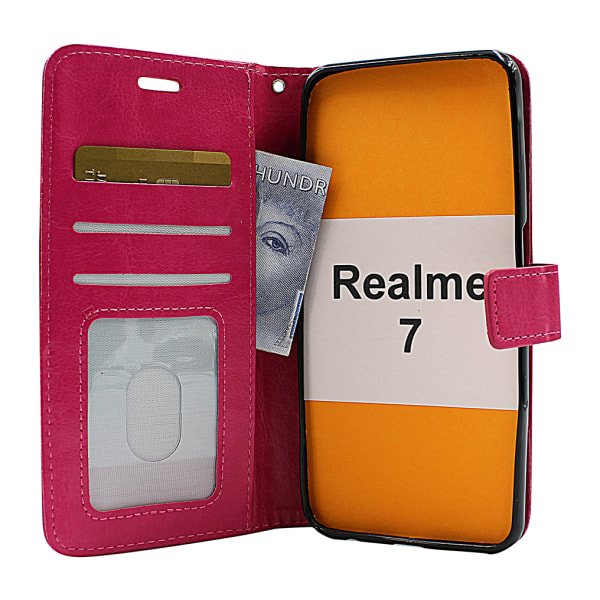 Crazy Horse Wallet Realme 7 Svart