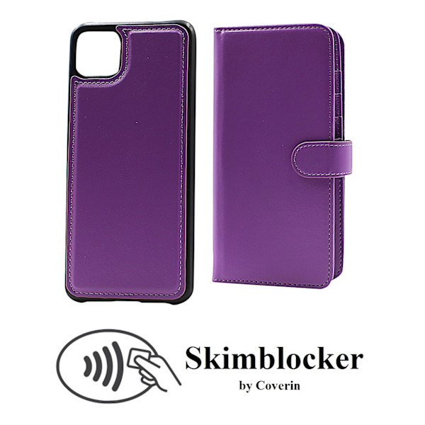 Skimblocker XL Magnet Fodral Samsung Galaxy A22 5G Lila