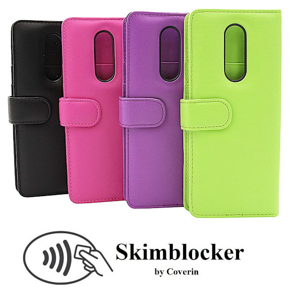 Skimblocker Plånboksfodral Sony Xperia 1 (J9110) Hotpink