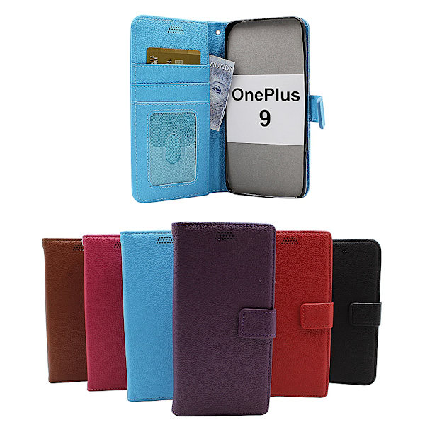 New Standcase Wallet OnePlus 9 Svart