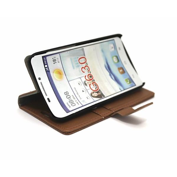 Standcase wallet Huawei Ascend G630 Brun