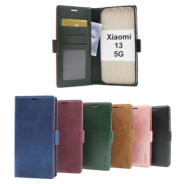 Lyx Standcase Wallet Xiaomi 13 5G Ljusrosa