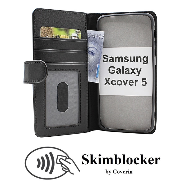 Skimblocker Plånboksfodral Samsung Galaxy Xcover 5 (G525F)