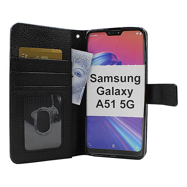 New Standcase Wallet Samsung Galaxy A51 5G (A516B/DS) Ljusblå