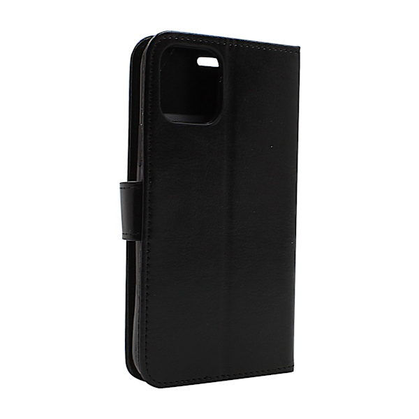 Crazy Horse Wallet iPhone 12 (6.1) (Svart) Grön