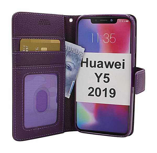 New Standcase Wallet Huawei Y5 2019 Svart
