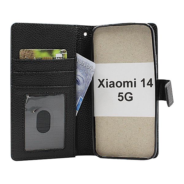 New Standcase Wallet Xiaomi 14 5G Ljusblå