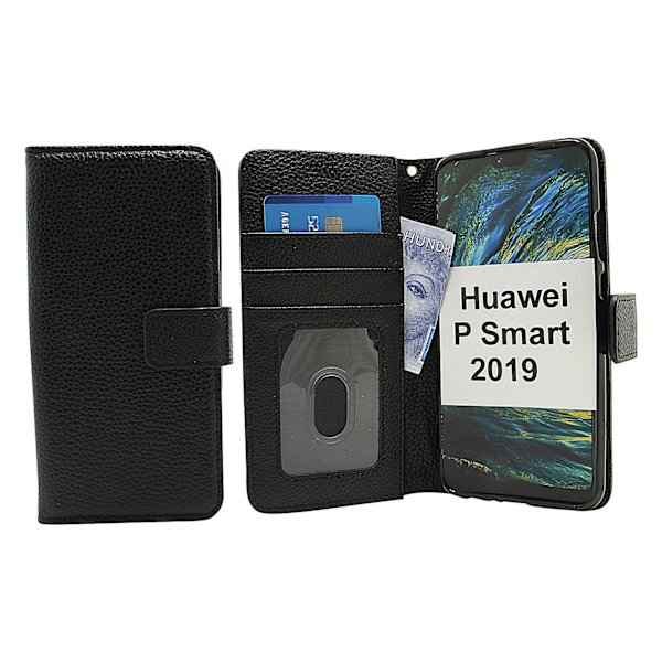 Standcase Wallet  Huawei P Smart 2019 Svart