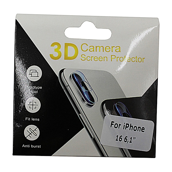 Härdat kameraglas iPhone 16