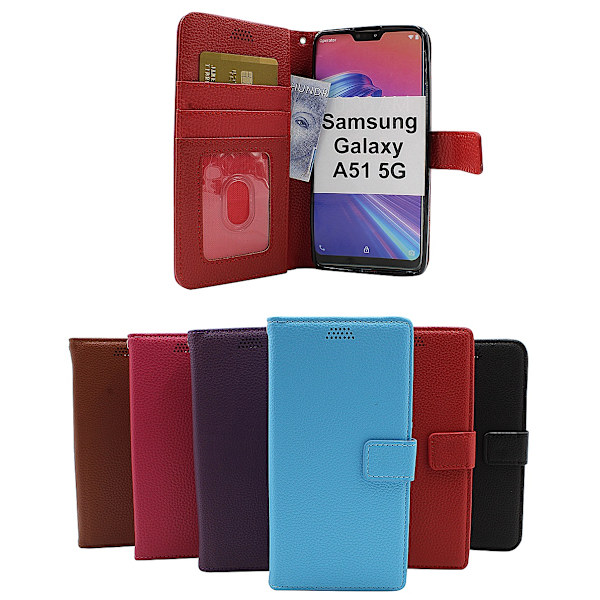 New Standcase Wallet Samsung Galaxy A51 5G (A516B/DS) Brun