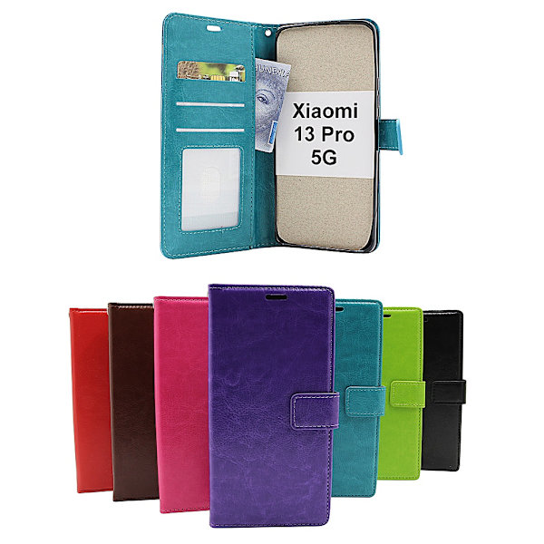 Crazy Horse Wallet Xiaomi 13 Pro 5G Turkos