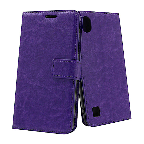 Crazy Horse Wallet ZTE Blade A5 2019 Lila