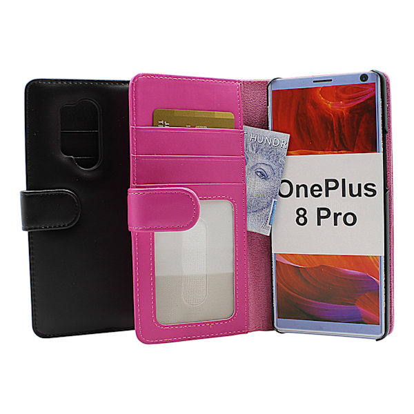 Skimblocker Plånboksfodral OnePlus 8 Pro Svart