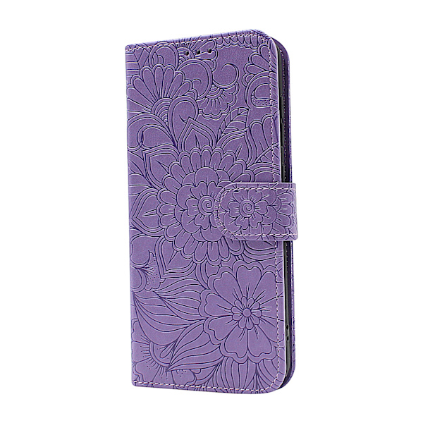 Flower Standcase Wallet Samsung Galaxy S21 FE 5G (SM-G990B) Grå