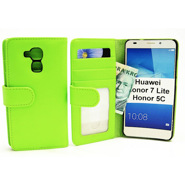 Plånboksfodral Huawei Honor 7 Lite (NEM-L21) Grön