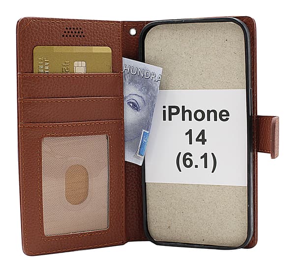 New Standcase Wallet iPhone 14 (6.1) Hotpink