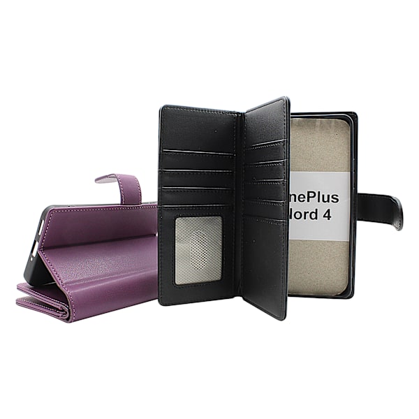 Skimblocker OnePlus Nord 4 5G XL Plånboksfodral Mörklila