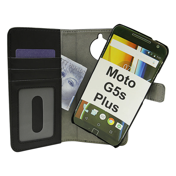 Magnet Wallet Moto G5s Plus (XT1806) Svart