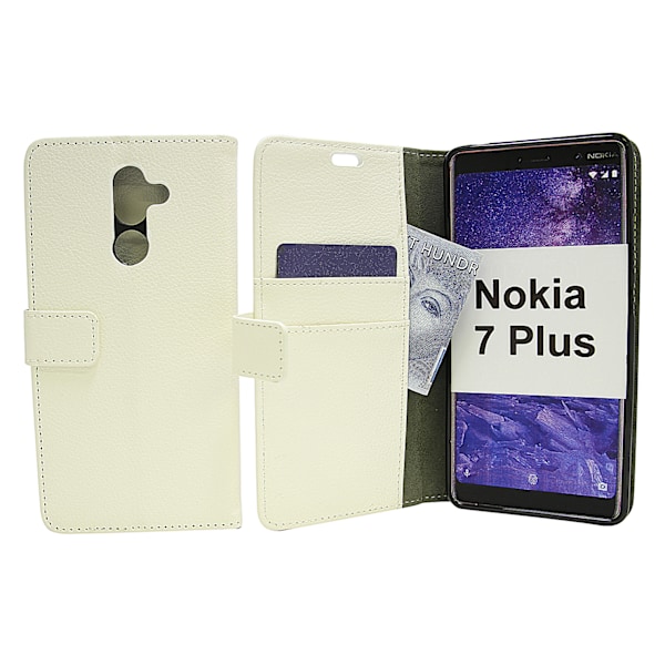 Standcase Wallet Nokia 7 Plus Vit
