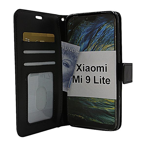 Crazy Horse Wallet Xiaomi Mi 9 Lite Svart