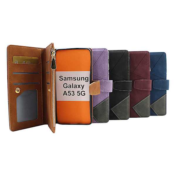 XL Standcase Lyxfodral Samsung Galaxy A53 5G (A536B) Svart