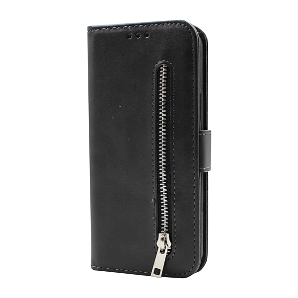 Zipper Standcase Wallet iPhone 12 / 12 Pro (6.1) Marinblå