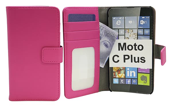 Magnet Wallet Moto C Plus Hotpink