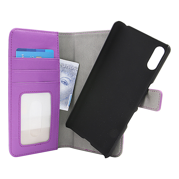 Skimblocker Magnet Wallet Sony Xperia L3 Lila