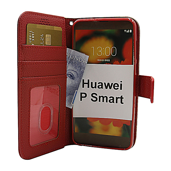 Standcase Wallet Huawei P Smart (FIG-LX1) Röd