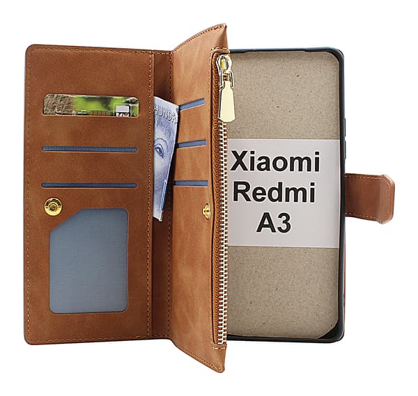 XL Standcase Lyxfodral Xiaomi Redmi A3 Brun
