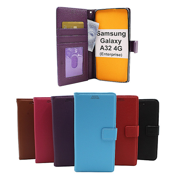 New Standcase Wallet Samsung Galaxy A32 4G (SM-A325F) Brun