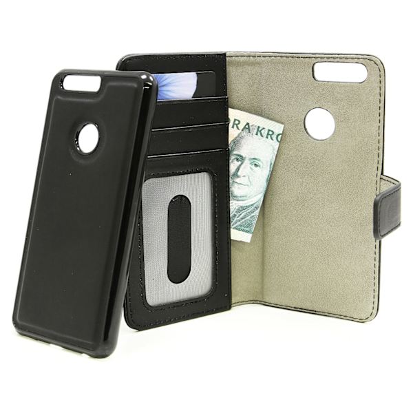 Skimblocker Magnet Wallet Huawei Honor 8 Svart