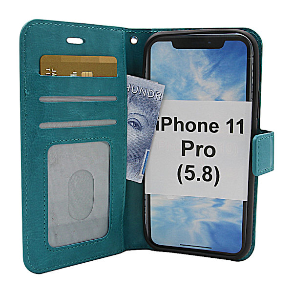 Crazy Horse Wallet iPhone 11 Pro (5.8) Turkos