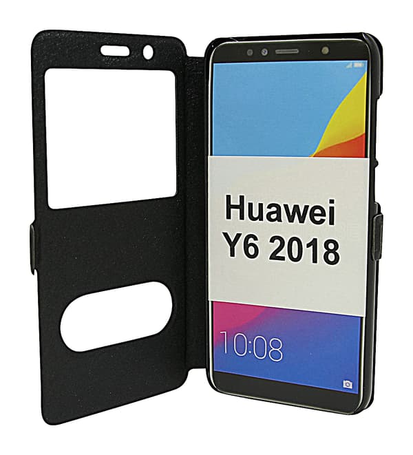 Flipcase Huawei Y6 2018 Svart