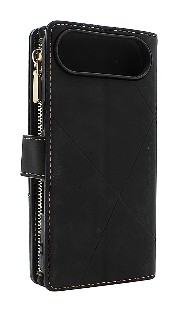 XL iPhone Air Lyx Plånboksfodral Mörkblå