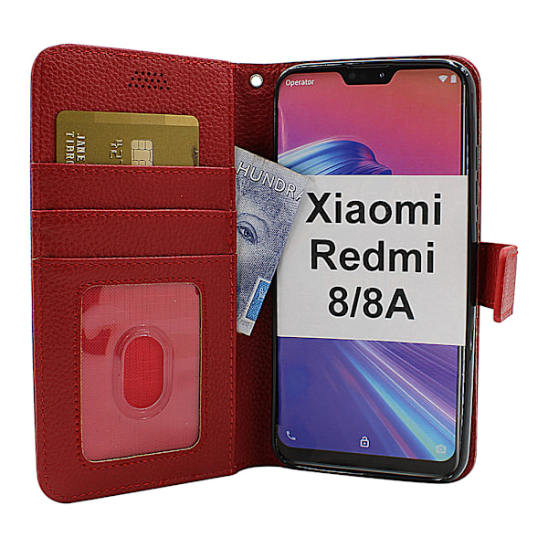 New Standcase Wallet Xiaomi Redmi 8/8A Röd