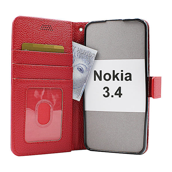 New Standcase Wallet Nokia 3.4 Svart