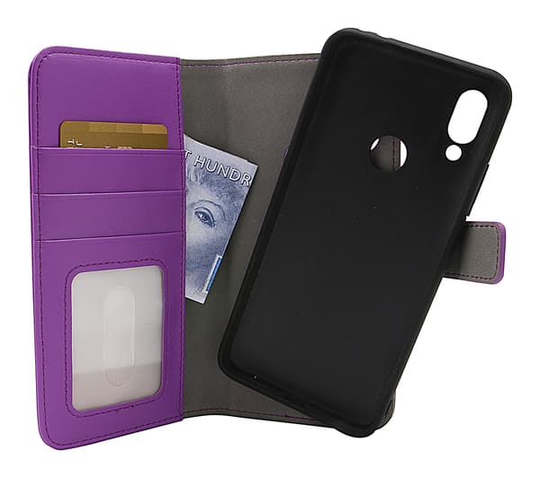 Skimblocker Magnet Wallet Xiaomi Redmi 7 Lila