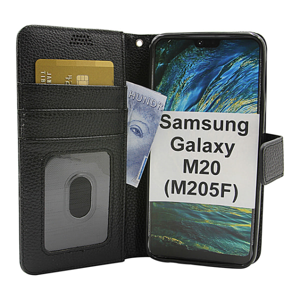 New Standcase Wallet Samsung Galaxy M20 (M205F) Lila