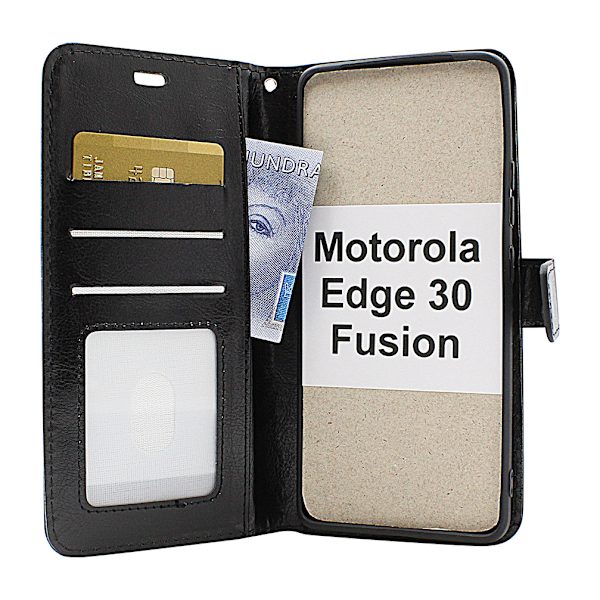 Crazy Horse Wallet Motorola Edge 30 Fusion 5G Grön