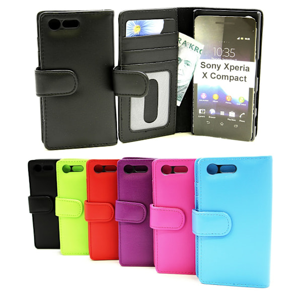 Skimblocker Plånboksfodral Sony Xperia X Compact (F5321) Lila