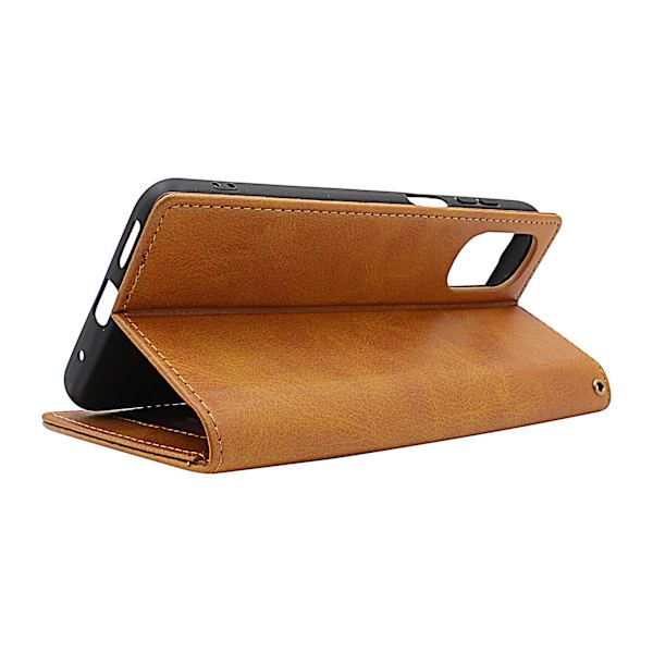 Zipper Standcase Wallet Motorola Moto G22 Röd