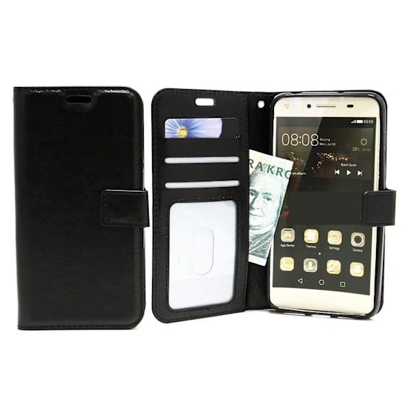 Crazy Horse Wallet Huawei Y6 II Compact (LYO-L21) Svart