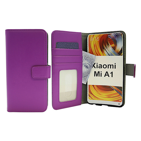 Skimblocker Magnet Wallet Xiaomi Mi A1 Lila